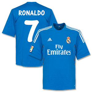 Adidas Real Madrid Away Ronaldo Shirt 2013 2014 (Fan