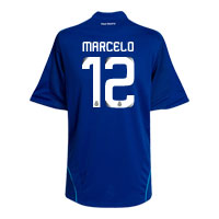 Adidas Real Madrid Away Shirt 2008/09 with Marcelo 12.