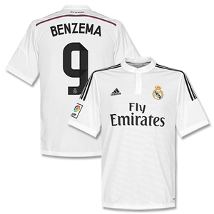 Real Madrid Home Benzema 9 Shirt 2014 2015