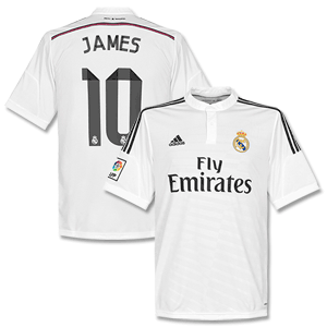 Real Madrid Home James No.10 Kids Shirt 2014