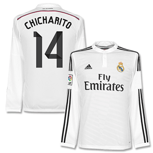 Real Madrid Home L/S Chicharito Shirt 2014 2015