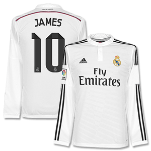Real Madrid Home L/S James Shirt 2014 2015
