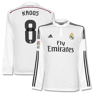 Adidas Real Madrid Home L/S Kroos Shirt 2014 2015