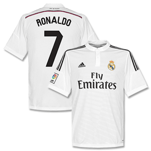 Real Madrid Home Ronaldo No.7 Kids Shirt 2014