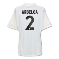 Adidas Real Madrid Home Shirt 2009/10 with Arbeloa 2