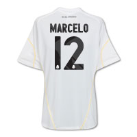 Adidas Real Madrid Home Shirt 2009/10 with Marcelo 12