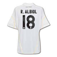 Real Madrid Home Shirt 2009/10 with R.Albiol 18