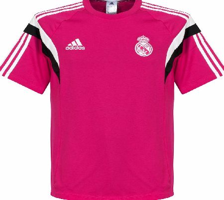 Adidas Real Madrid Pink Boys T-Shirt 2014 2015 F84287