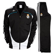 Adidas Real Madrid Presentation Suit - Black - Kids.