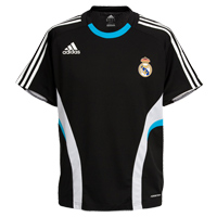 Adidas Real Madrid Training Shirt - Black/White - Kids.