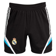 Real Madrid Training Shorts - Black/White - Kids.