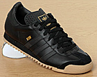 Adidas ROM Black Leather Trainers