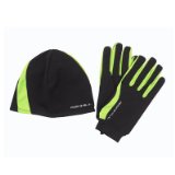 Adidas RONHILL Vizion Beanie and Glove Set , BLACK/FLUO YELLOW, M/L