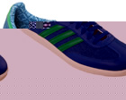 Adidas Samba Blue/White/Green Material Trainers