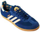Adidas Samba Blue/White Material Trainers