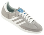 Adidas Samba Grey/White Suede Trainers