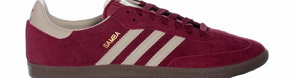 Adidas Samba Red/Beige Suede Trainers