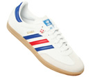 Adidas Samba White/Blue Leather Trainer
