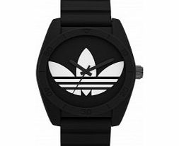 Adidas Santiago Black Silicone Watch