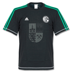 Adidas Schalke 04 Black Core T-Shirt 2013 2014