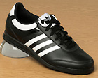 SL08 Black/White Leather Trainers