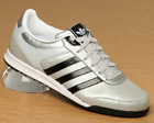 Adidas SL08 Silver/Black Leather Trainers