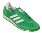 Adidas SL72 Green/White Material Trainers
