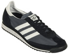 Adidas SL72 Grey/Black/White Material Trainers