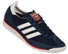 Adidas SL72 Navy/White Material Trainers