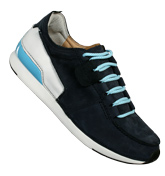 7-Piece Navy Nubuck Leather Trainers