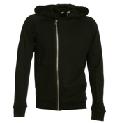 Adidas SLVR Adidas Bikerft Black Hooded Full Zip Sweatshirt