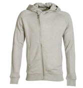 Adidas Bikerft Grey Hooded Full Zip Sweatshirt