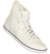 Adidas Core Mid White Canvas Hi Top Trainers
