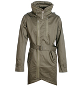 Adidas Khaki Fish Tail Parka Jacket