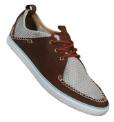 Beach Moc Brown and Silver Mesh and