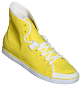 Adidas SLVR Core Mid Yellow and White Canvas