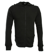 FT FZ Black Hooded Sweatshirt