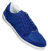 Adidas SLVR Hoops Low Electric Blue Suede Trainers