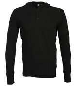 Adidas SLVR Slub Black Hooded Sweatshirt