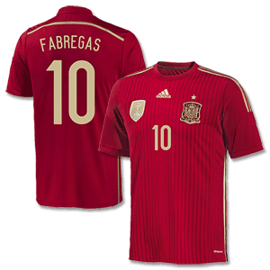 Adidas Spain Home Fabregas Shirt 2014 2015