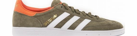 Adidas Spezial Olive/Running White Suede Trainers