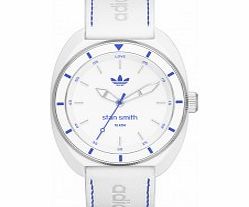 Adidas Stan Smith White and Blue Watch