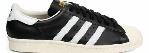 Superstar 80s Black/White Leather Trainers