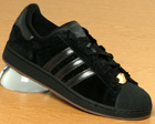 Adidas Superstar II Black/Brown Suede Trainers