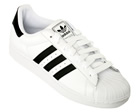 Adidas Superstar II White/Black Leather Trainers