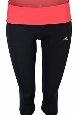 Adidas Tech Fit Perfect 3/4 Capri - Black/Red