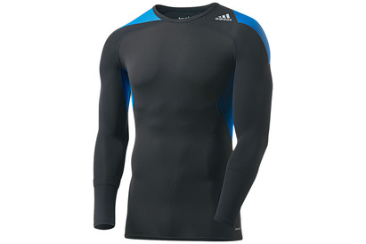 Adidas Techfit Climacool L/S T-Shirt Black/Blue Beauty