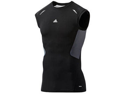 Adidas Techfit Preparation Sleeveless T-Shirt Black