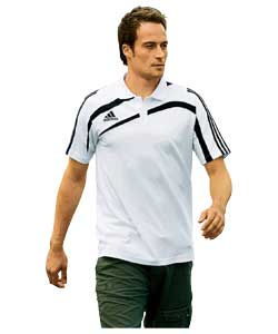adidas Tiro Polo Shirt White - Large