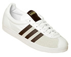 Training 72 White/Brown Leather Trainers